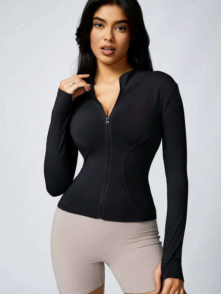 Fitted zip-up jacket - By ENDURACE.